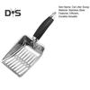 Stainless Steel Cat Litter Scoop Poop Sifting Scooper with Non Slip Handle Litter Cleaner Beach Shovel for Cat Litter Box