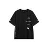 Logo Print Moisture-Wicking Quick-Dry Short Sleeve T-Shirt Men Tops Black ATST237-1