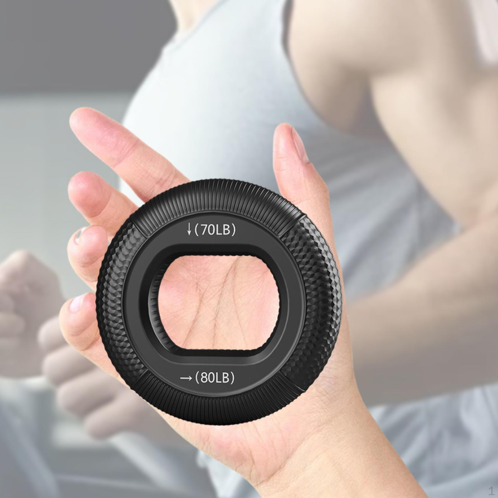 

- Кольцо двойной прочности, тренажер для предплечий, легкий тренажер для пальцев для пожилых людей и Black 70 to 80LB