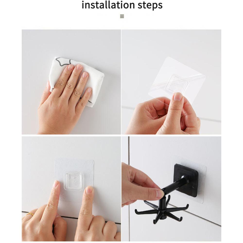 Вращающаяся на 360 градусов кухонная полка для хранения 1PCS белый — фото 9