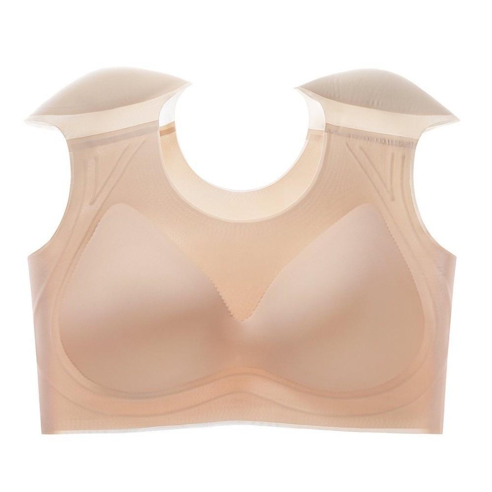 Sleeveless Shoulder Pad Bra Pad Chest Binding Wireless Push Up Bra Seamless Bra  Body Shaping