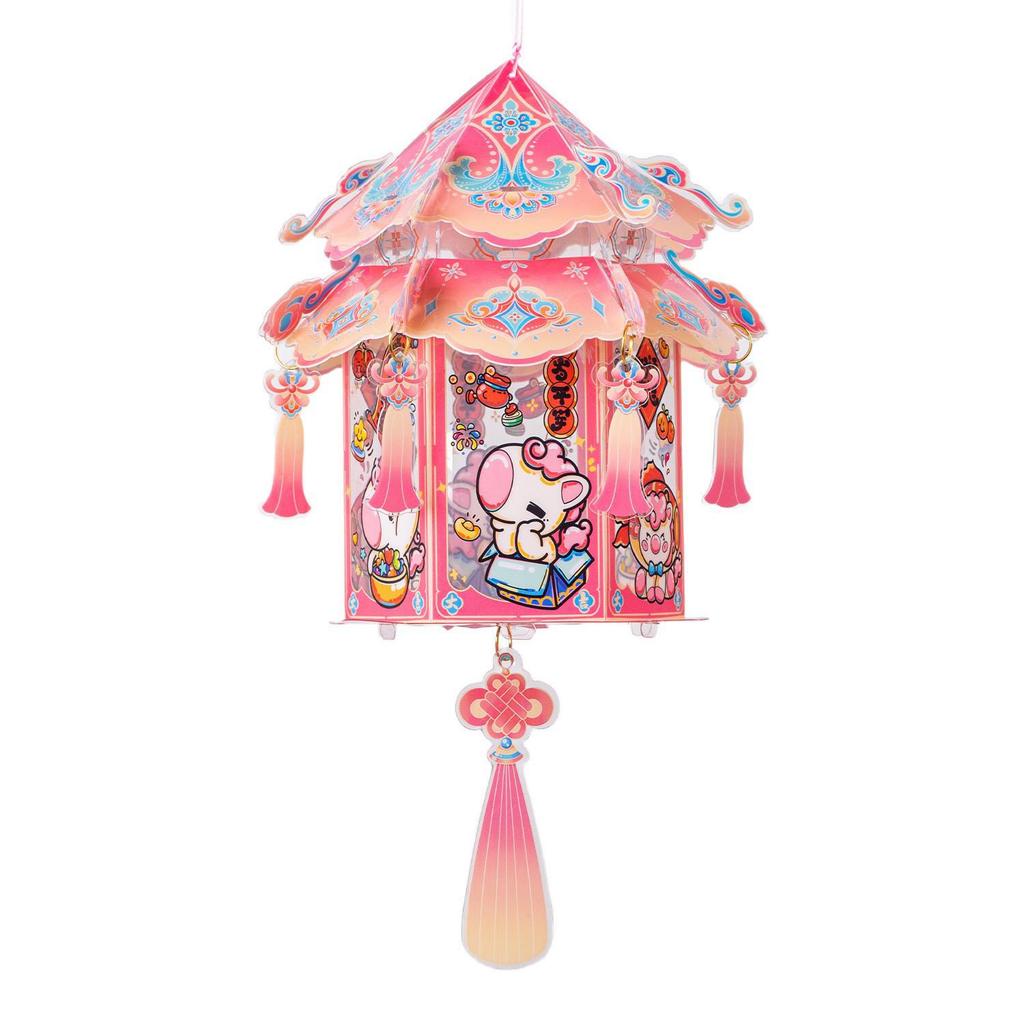 2026 Spring Festival Children's DIY Glowing Flower and Palace Lanterns Material Kit