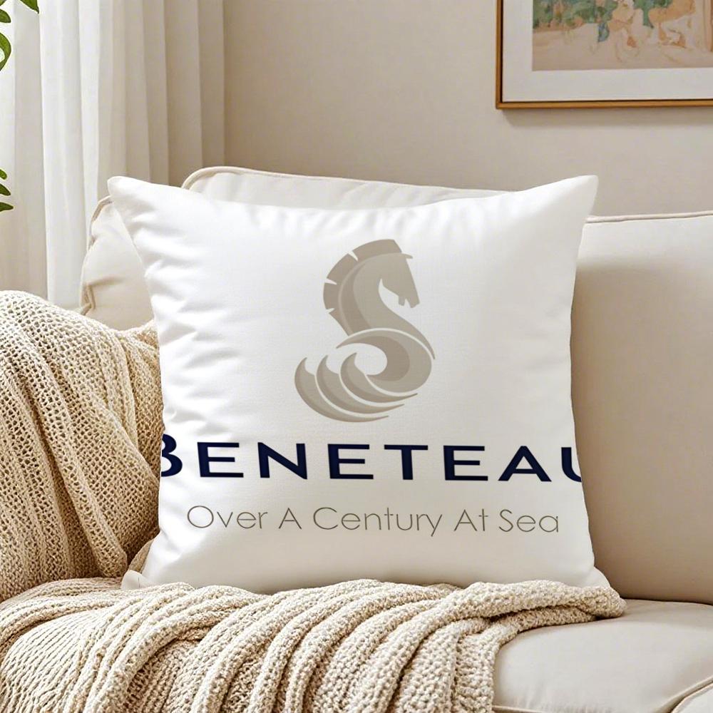 Luxury Brand BBeneteau YYachts Cushion Cover Linen Pillowcase Soft for Sofa Bed Home Room Decor