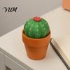 Small Desk Accessory 3D Printed Cactus Fidget Clicker Toy, Simulated Succulents Portable Decompression Toy Ornament, Mini Sensory for Adults