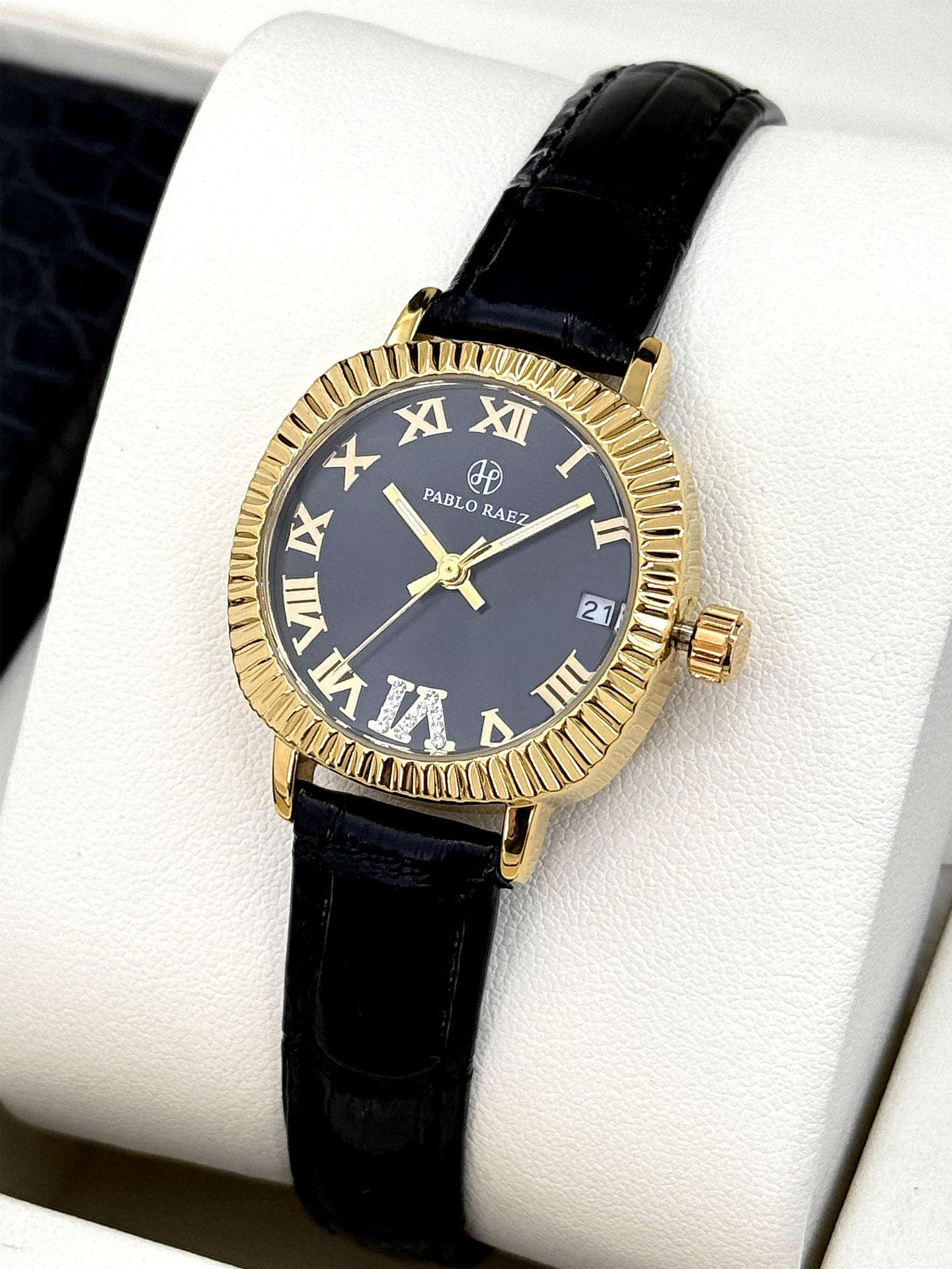 

Luxury Brand Watch Women Leather Calendar Waterproof Business Ladies Fashion Quartz Wristwatches (Gift: Box and spare battery)