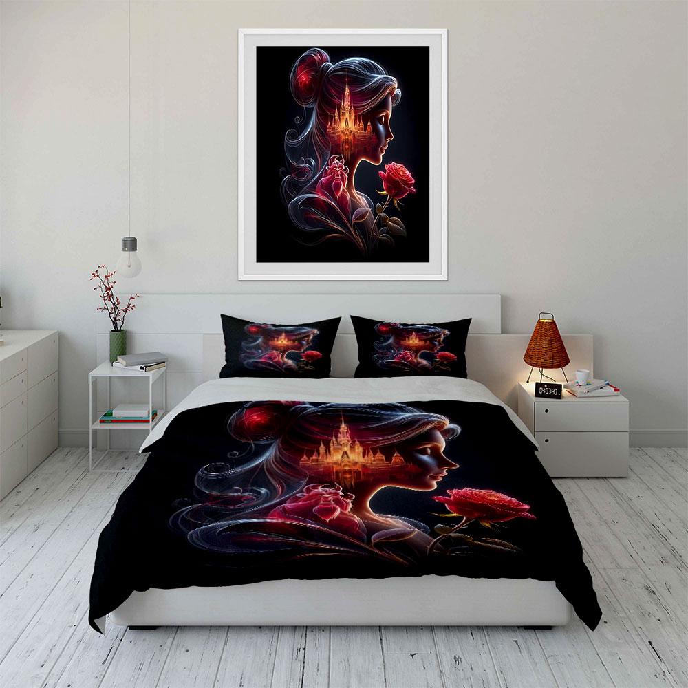 Fairy Tale Decorative Set Soft Comfortable Duvet Cover Bedding Set Included 1*Duvet Cover & 2*Pillowcases, Gift