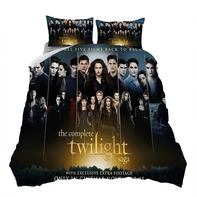 

3D Print Twilight Saga Bedding Set 3D Printed Suitable for Bedroom Duvet Cover Set With Pillowcases Kids Home Textile EU Single 135x200cm