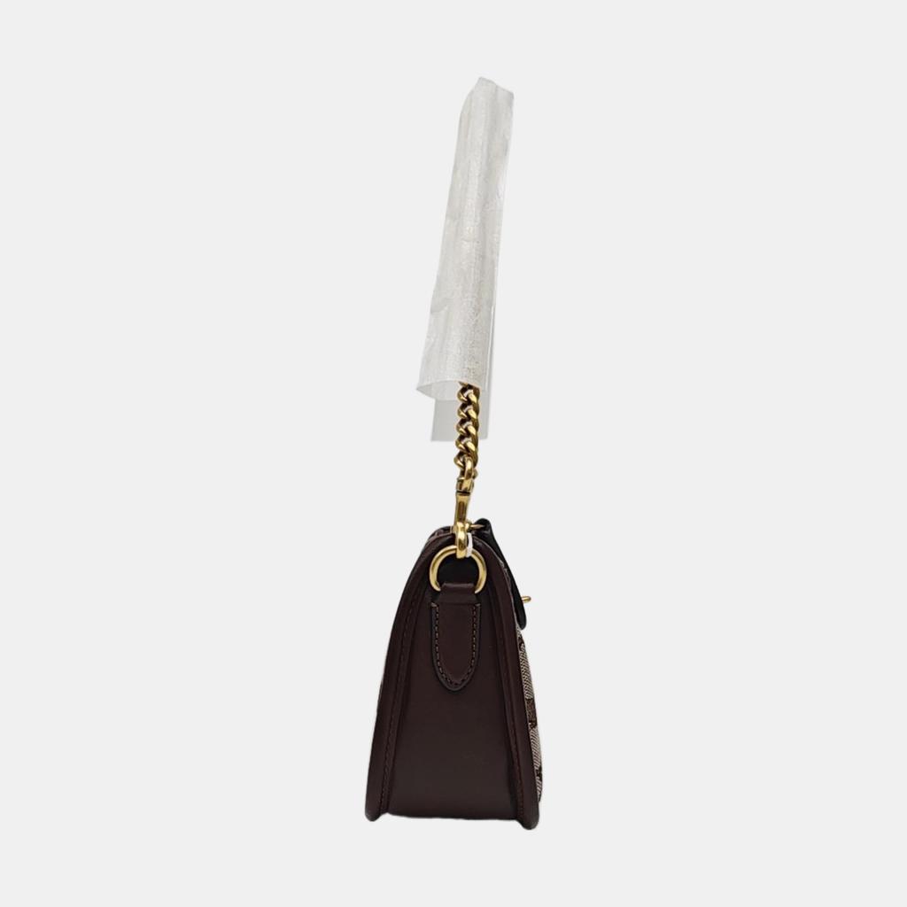 [Pre-Owned] Swinger 20 Zipper Chain Classic Monogram Canvas With Leather Shoulder Bag - Excellent #W3VVY8