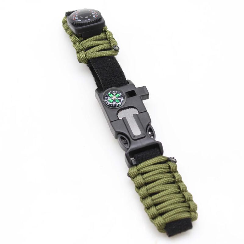Linpan Outdoor Survival Paracord Bracelet with Compass