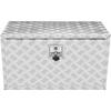 Underbody Truck Box, 30"×14"×16" Pickup Storage Box, Heavy Duty Aluminum Diamond Plate Tool Box with Lock and Keys, Waterproof Trailer Storage Box