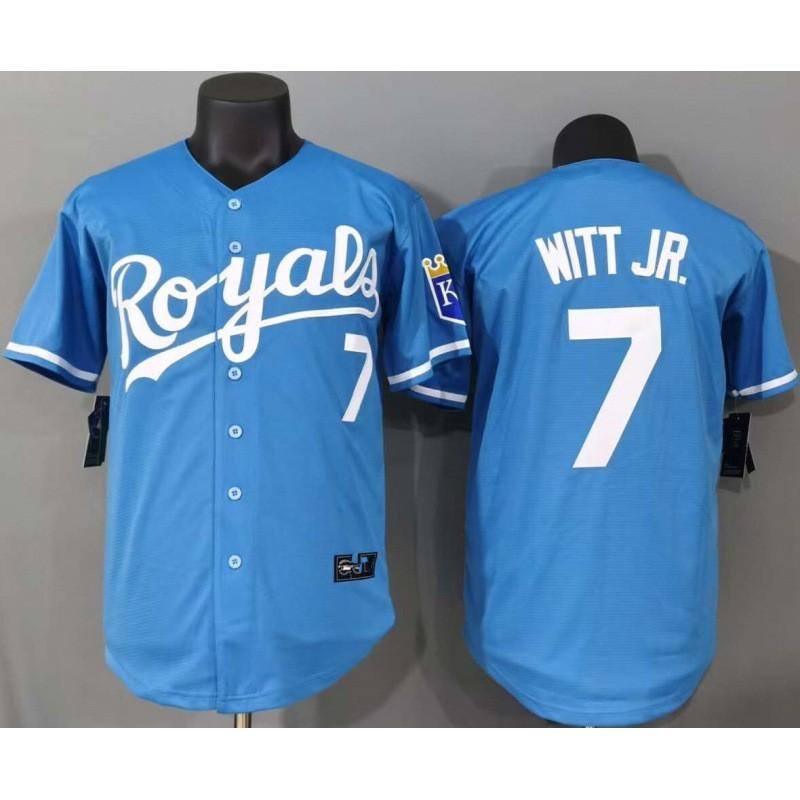 Embroidered Baseball Jersey Royal Blue Team Uniform Size S To XXXL Fans Sports Enthusiasts