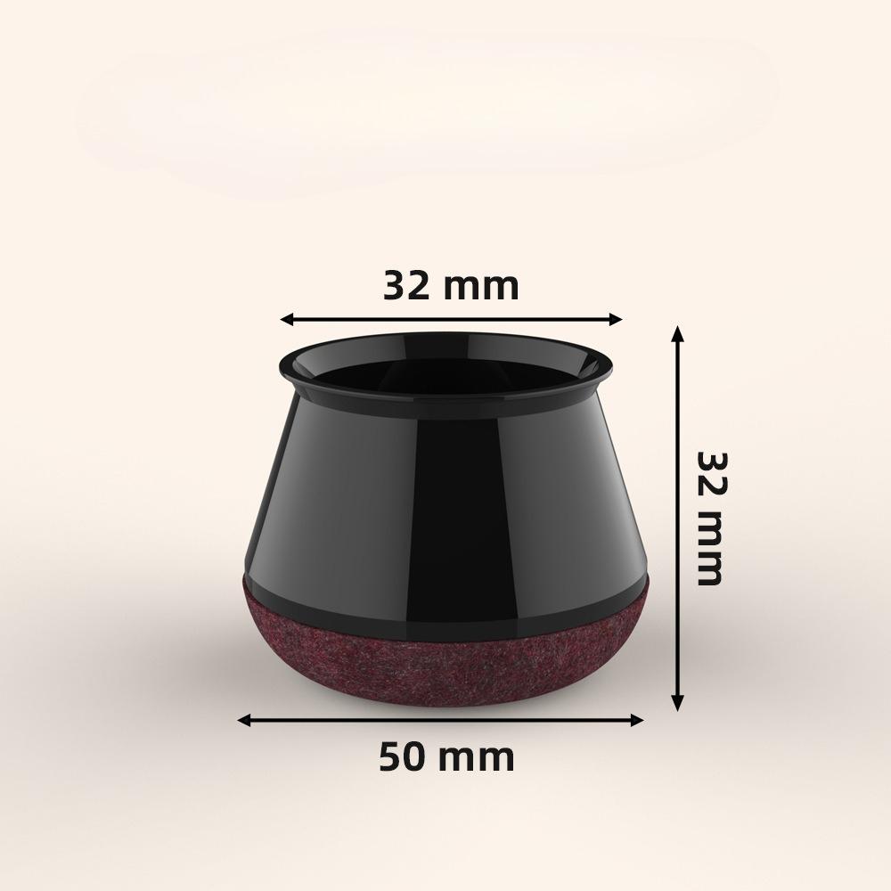8/24 Pcs Chair Leg Floor Protectors for Hardwood Floors, Silicone Chair Caps Covers Furniture Pads Sliders Wrapped Felt Bottom