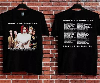 Maglietta del tour Rock Is Dead 1999 di Marilyn Manson