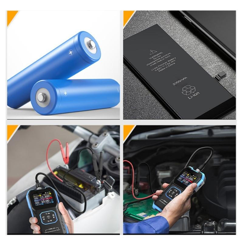 Easy Carry Battery Capacitor Tester with Large Screen Display Resistance for Accurate Voltages & Resistance Measurement