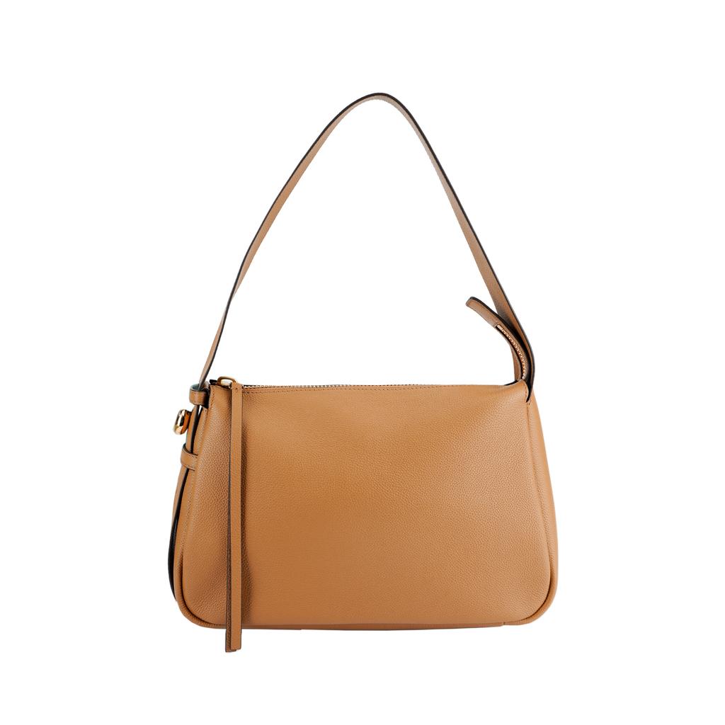 Tory Burch Romy New Button Logo Adjustable Length Shoulder Bag Women Shoulder Bag Gold Tiramisu 177364-227