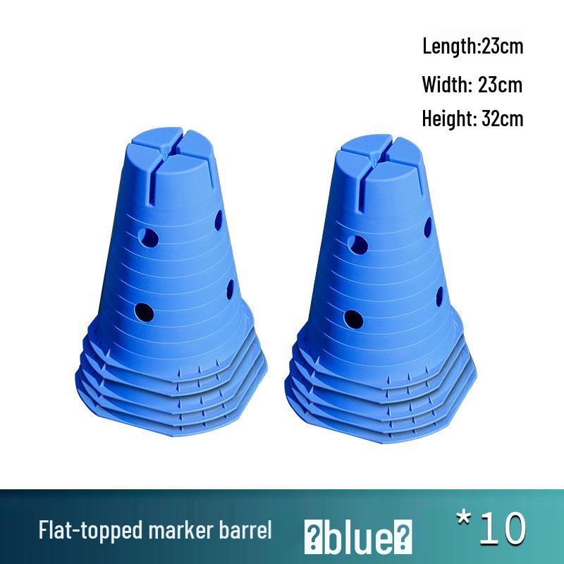 Children's Sensory Training Ice Cream Marker Cones with Holes - Kindergarten Flat-Top Bucket Hurdles and Teaching Aids