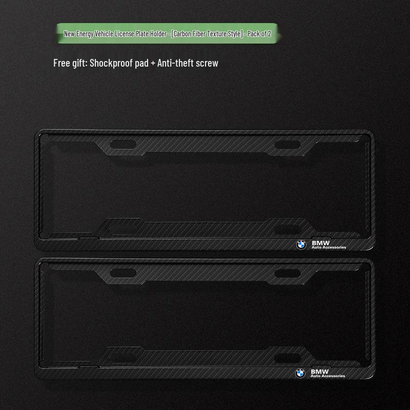 Kohlefaser-Nummernschildhalter für BMW X1, X2, X3, X4, X5, 1er, 3er, 5er