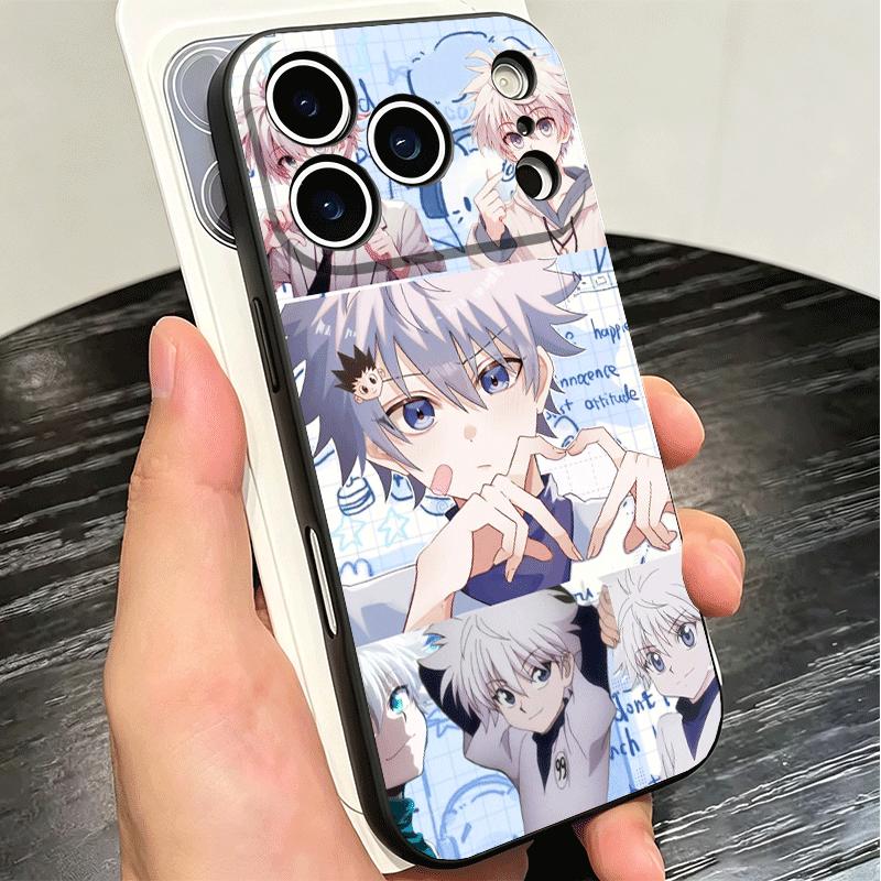 Hunter X-Hunters Killua Soft Phone Case for iPhone 16 16E 17 Air 15 Pro Max 14 Plus 13 Mini 11 12 7 Black Cover Back Shell
