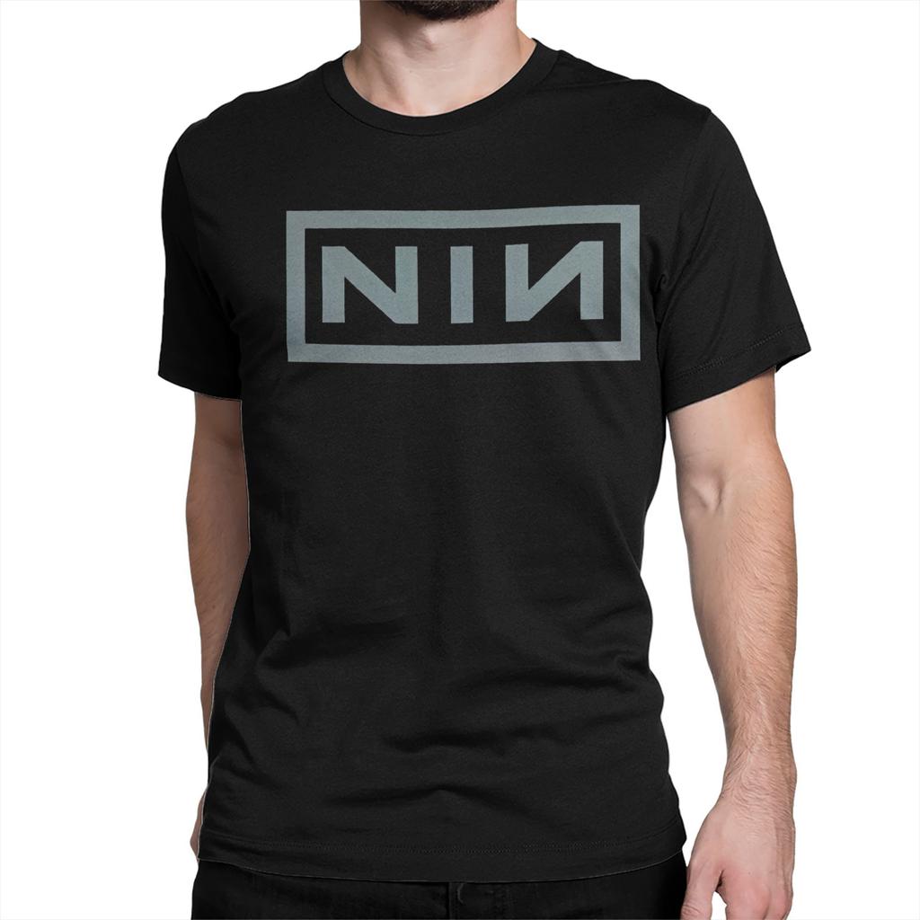 Vintage NIN Rock Band Nine Inch Nails  T-Shirts Men Women Round Neck 100% Cotton T Shirt  Short Sleeve Tees Original Tops