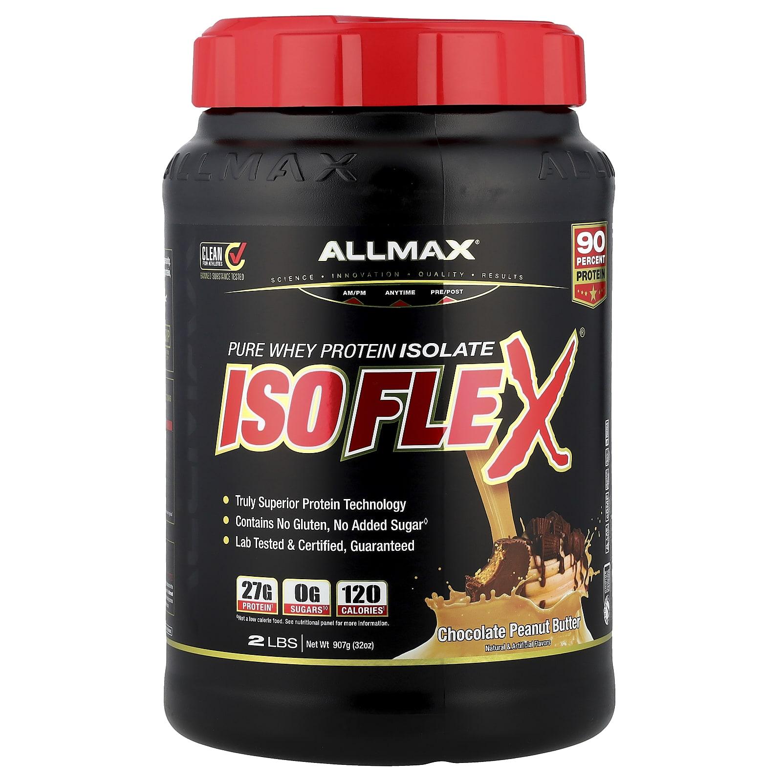 

Isoflex, Pure Whey Protein Isolate, Chocolate Peanut Butter, 907G (2Lbs)