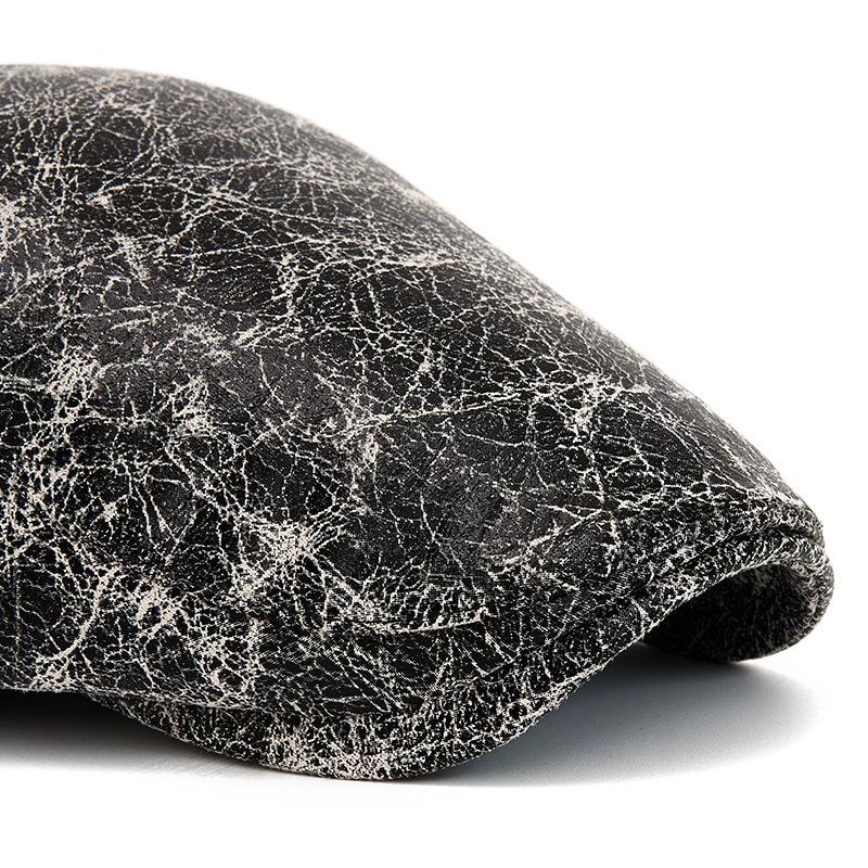Adjustable Forward Cap Autumn Winter Men British Cap Retro Beret Warm Newsboy Cap