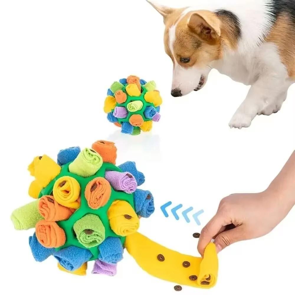 Polar Fleece Interactive Snuffle Toys Durable Dog Snuffle Ball Stress Relief