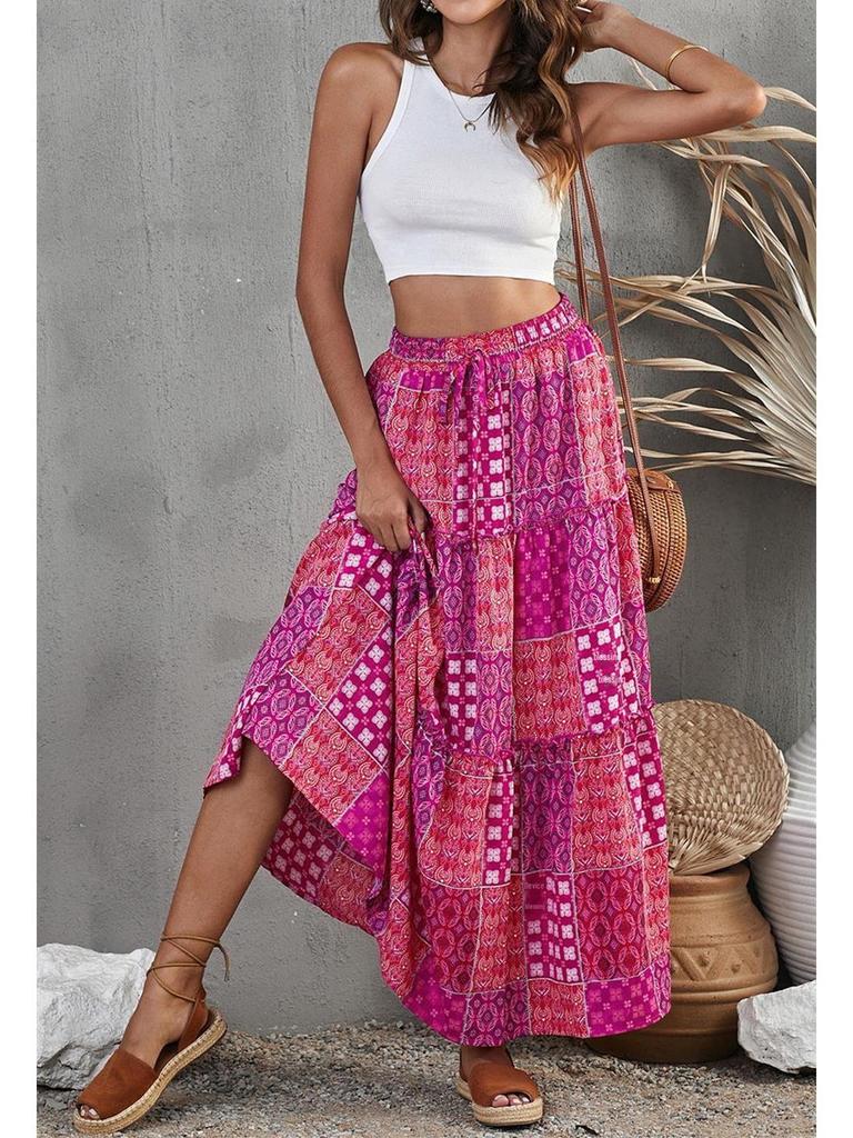 "2024 Women's Bohemian Beach Skirt - European & American Summer Swing"