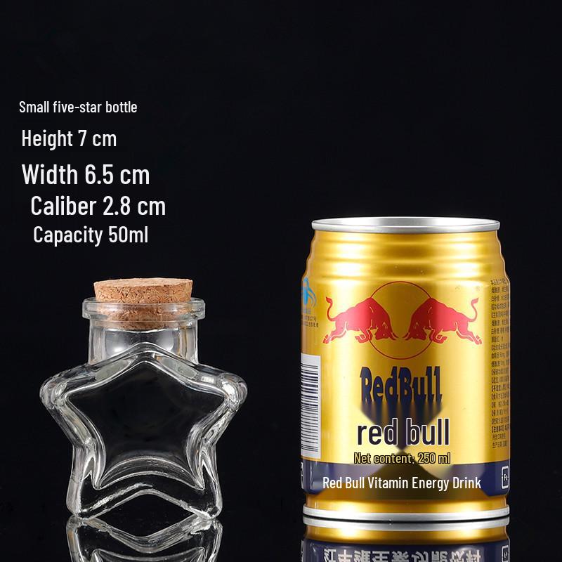 Wish Bottle with Origami Lucky Stars - Holiday Gift Storage Jar