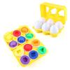 Baby Montessori Toys Sorting Eggs Shape Color Matching Puzzle Toy Toddler Early Learning Childhood Development Intelligence Game