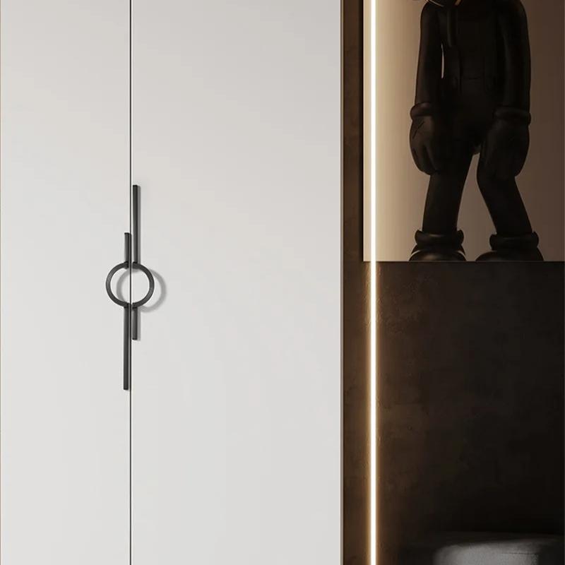 New Chinese Style Round Furniture Handles Kitchen Cabinet and Storage Handles Drawer and Wardrobe Long Cabinet Handle