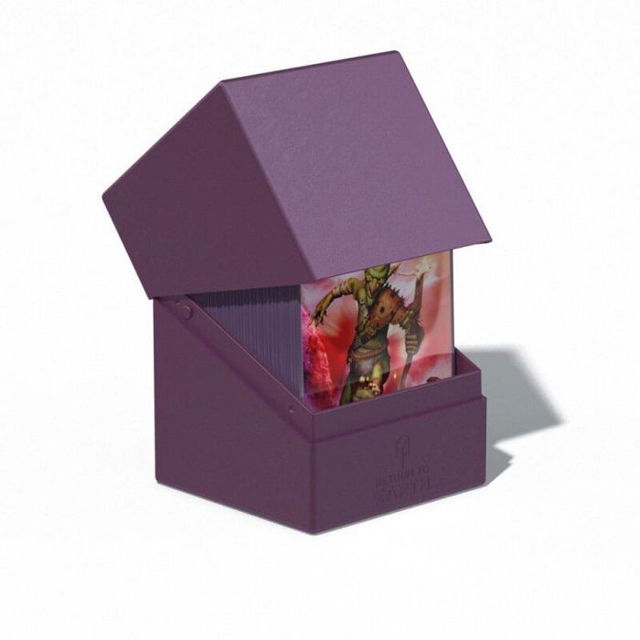Boîte de rangement pour cartes de jeu Ultimate Guard Boulder Return To Earth 100+ - Violet