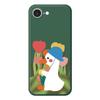 For iPhone 16e Case Cartoon Duck Pattern Printing Straight Edge TPU Phone Back Cover