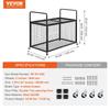 VEVOR Rolling Sports Ball Storage Cart, Lockable Basketball Cage with Double Lids, Sport Equipment Holder Organizer for Indoor Outdoor