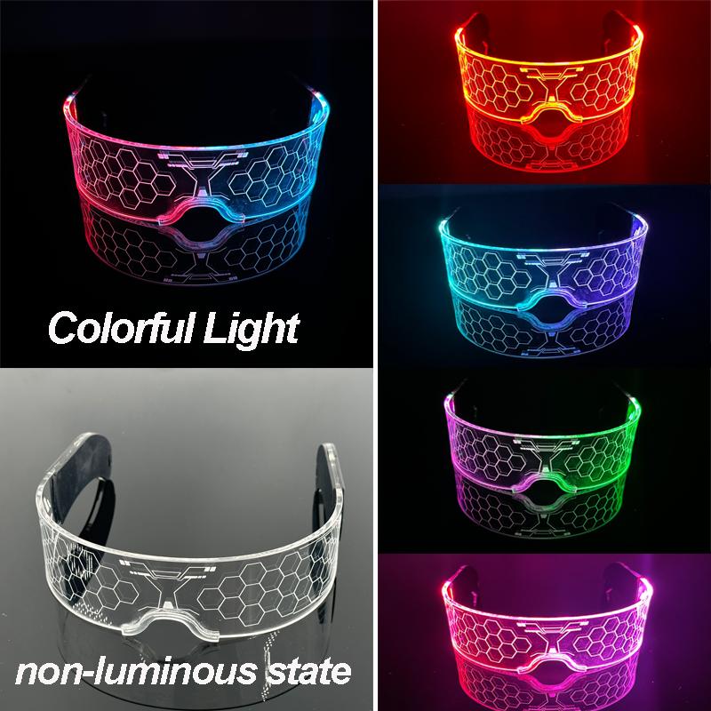 Nieuwe Kleurrijke LED Bril Dames Heren Decor Brillen Lichtgevende Feestbrillen Gloeiend Voor Rave Nachtclub Bar Dansfeest