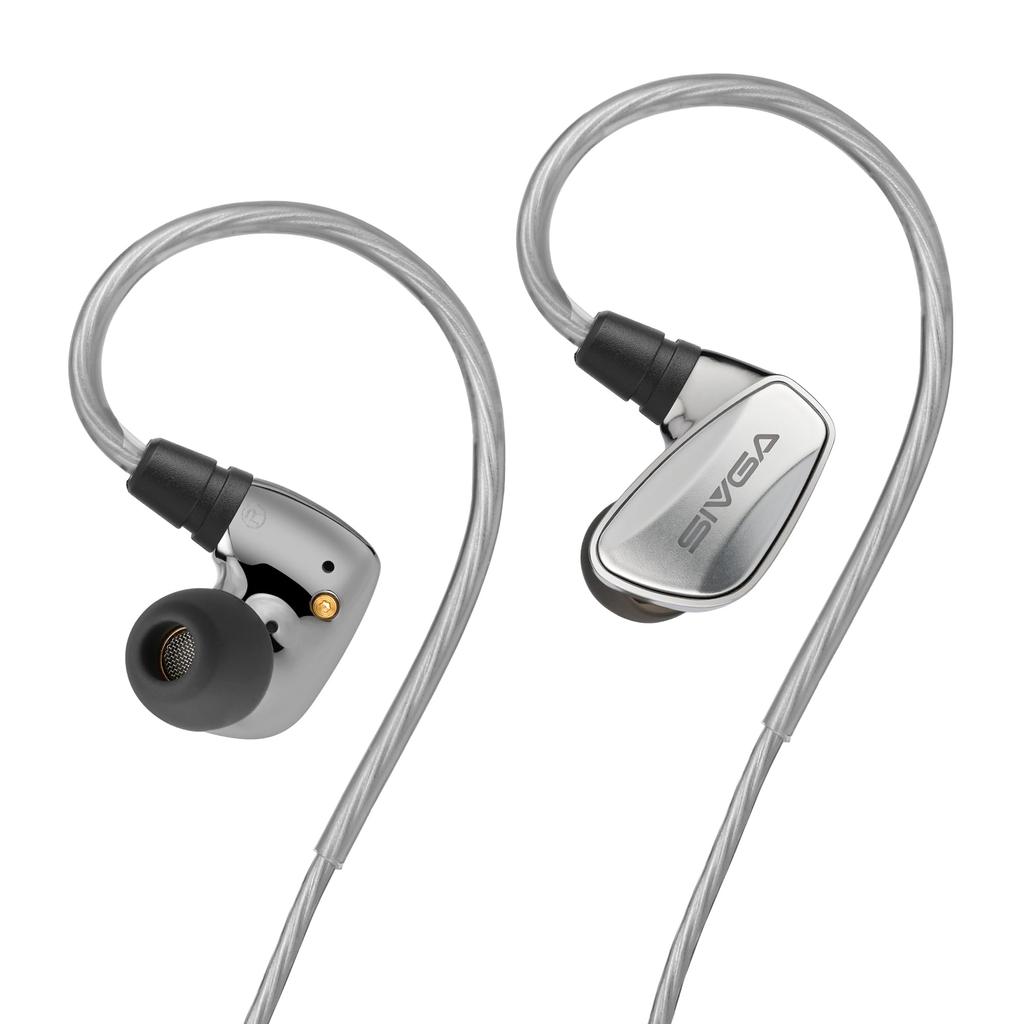 SIVGA SM100 Wired Gaming Earphones with Microphone, 10mm Driver, 0.78mm 2-Pin Detachable Cable