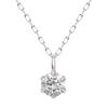 Lala Christie PT900 Platinum Solitaire Diamond Necklace, 0.1ct, Single Stone, Lp51-0001-pt