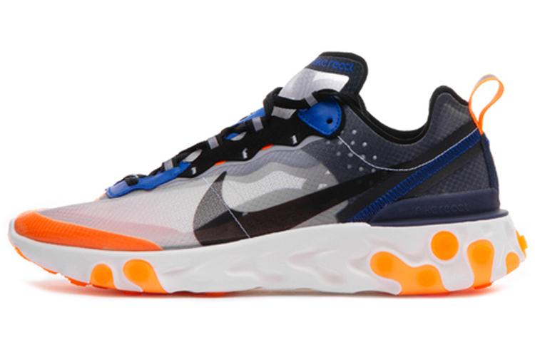 Nike React Element 87 Thunder Blue/Total Orange AQ1090-004 44.5