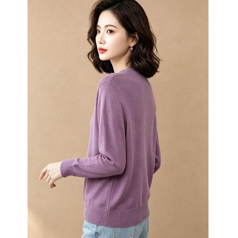 EST+II Women's Casual Jacquard Knit Pullover Sweater