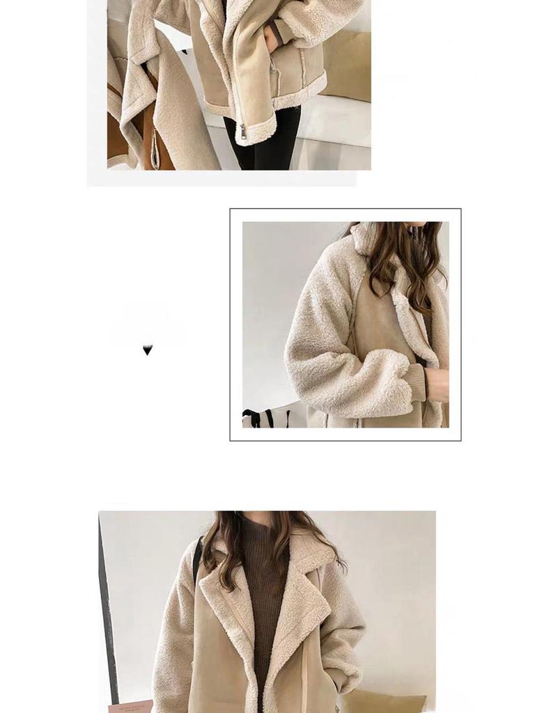 Trendy tlustý jehněčí kožich 2024 - všestranná a teplá motocyklová bunda