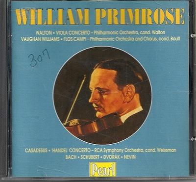 CD WILLIAM PRIMROSE, RCA VICTOR SYMPHO - Walton / Vaughan Williams / Etc, GEMMCD9252 Pearl 1996 UK Classical Used