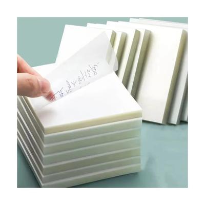 High-Value Tearable Transparent Post-It Notes Student Note Sticker Waterproof Self-Adhesive Translucent Note Pad For Bible Study