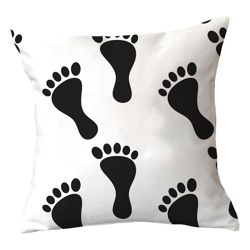 Simple New Blue Geometric Plush Pillowcase Home Fabric Sofa Pillow Cushion Cover