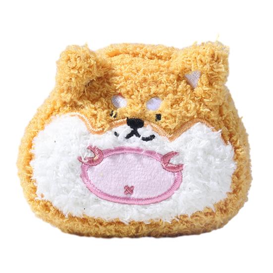 Pet Toy Cartoon Animal Shape Bite-Resistant Plush Toy with Dual Sound Design Mini Portable Size Crinkle Sound Pet Dog Toy