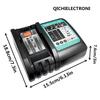3A Battery Charger For 14.4V 18V Li-ion battery BL1415 BL1430 BL1815 BL1830 BL1840 BL1850 BL1860 DC18RC DC18RA EU Plug
