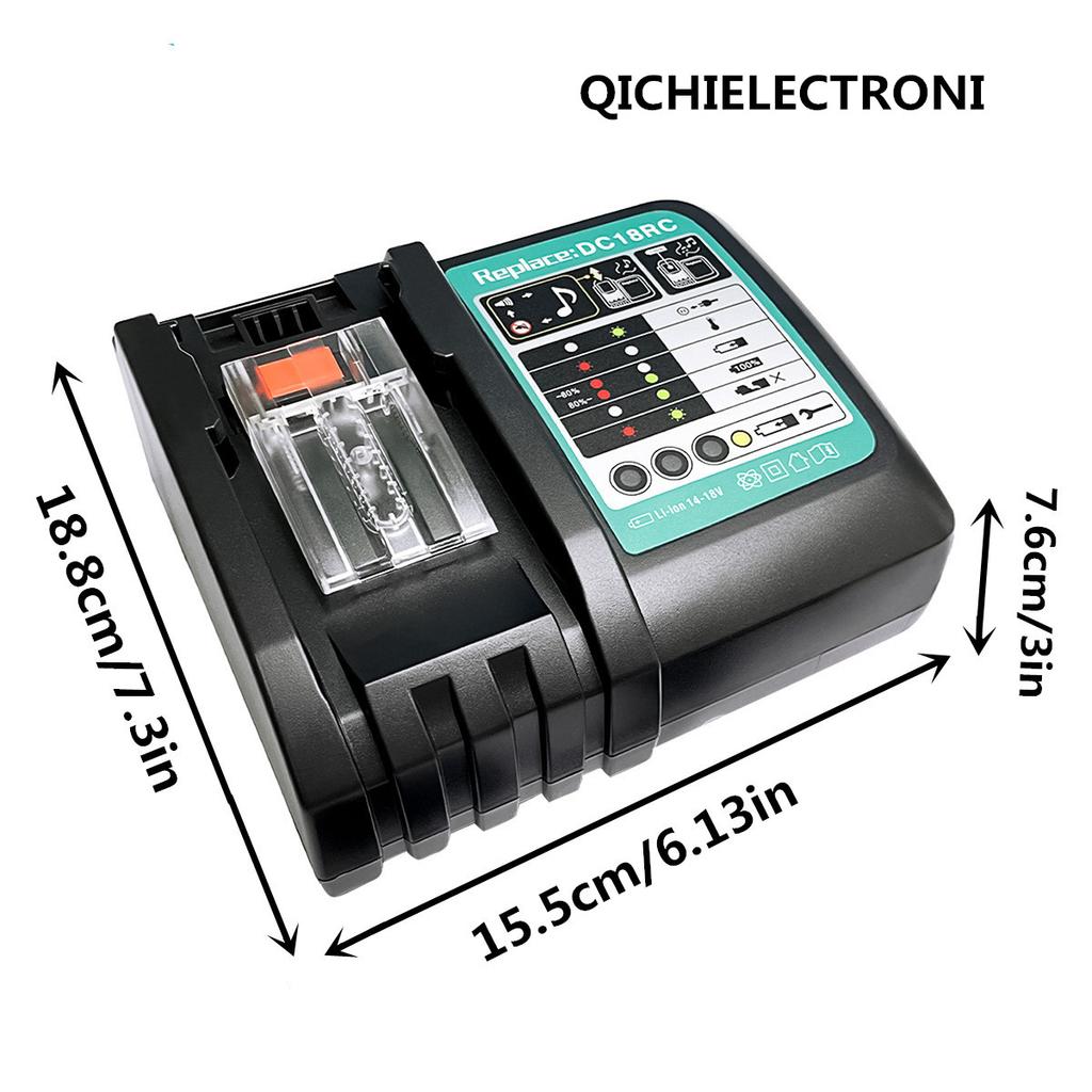 3A Battery Charger For 14.4V 18V Li-ion battery BL1415 BL1430 BL1815 BL1830 BL1840 BL1850 BL1860 DC18RC DC18RA EU Plug