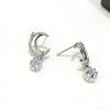 Crystal Butterfly Droplet Earrings Light Luxury Ladies' Ear Accessories Zircon Ear Stud  Wedding