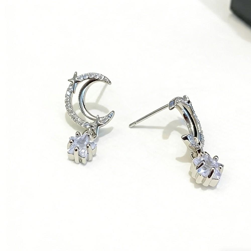 Crystal Butterfly Droplet Earrings Light Luxury Ladies' Ear Accessories Zircon Ear Stud  Wedding