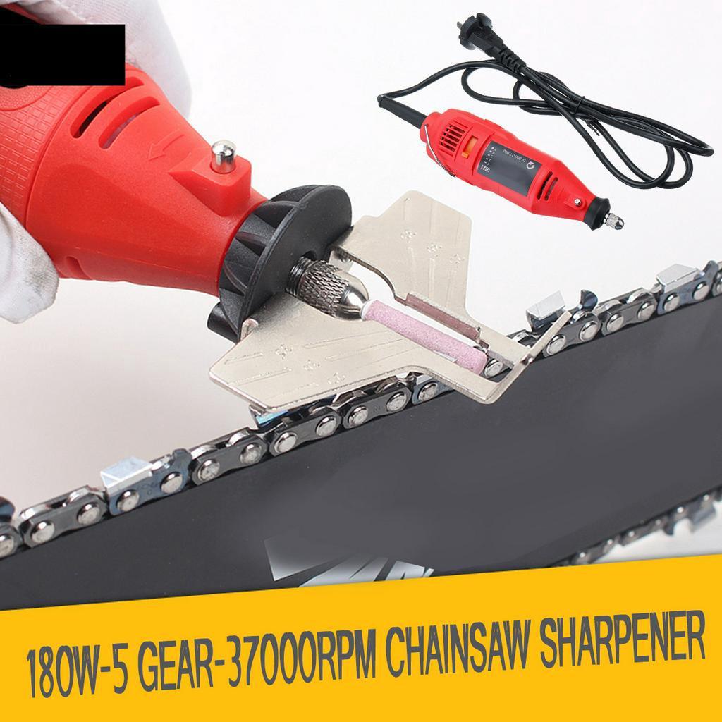 180W AC 220V 5 Gears Electric Power Chain Saw Sharpener Grinder Machine Garden Tools Portable Electric Chainsaw Sharpening