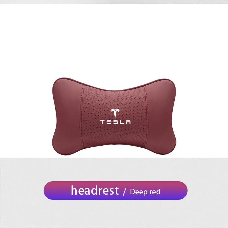 Car Seat Head Support Cushion Lumbar Pillow Accessories For Tesla Model 3 Y S X Cybertruck Juguete Roadster Coil Bonina