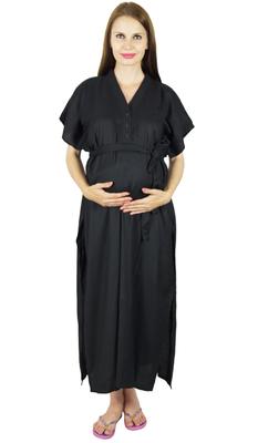 Bimba Maternity Hospital Kaftan Med Bælte Rayon Amme Natkjole| For & Bag